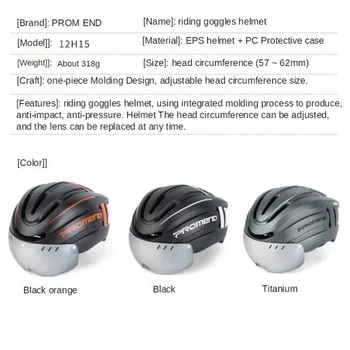 PROMEND Moških Ultralahkimi, Kolesarska Čelada z LED Rep Intergrally Oblikovana Odstranljive Stroj MTB Road Kolesarski motornega kolesa Varno Zaporko