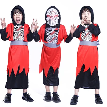2022 Halloween Kostumi za Otroke Strašno Cosplay Kostume Grozo Duha Carnival Party Fant Dekle Jumpsuit Fantasy Darila