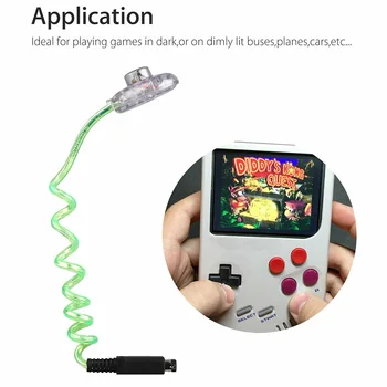 Prilagodljiv Črv Svetlobe Žep Osvetlitev Prenosni Zaslon, Igralne Konzole Žarnica Svetilka Na Prostem Trajne Mini Travel Za Gameboy Advance