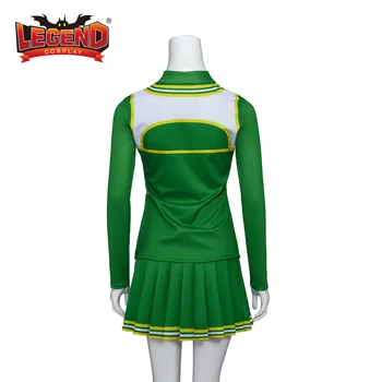 Novo Leto Višji Film Rebel Wilson Hhs Navijačica Kostum Visoka Šola Razvedriti Enotno Obleko Zelene Cheerleading Obleko za Odrasle