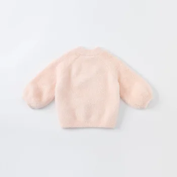 DBM18988 dave bella pozimi srčkan baby dekleta Božič risanka pleteni pulover otroci dekle moda malčka boutique vrhovi