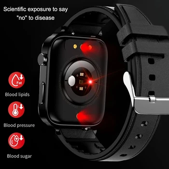 NOVE Pametne Watch Moških Lasersko Zdravljenje Tri Visoke PPG Srčni utrip, Krvni Tlak Zdravje Tracker Pametno Gledati Huawei Xiaomi realme