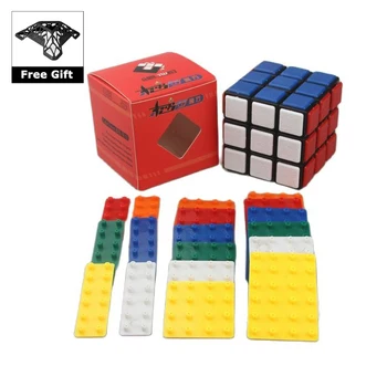 CubeTwist Magic Cube Hitrost Puzzle 3x3x3 DIY Triki Nalepke Antistress Igrače Izobraževalne Cubo Magico Igrače Darilo z Nosilcem