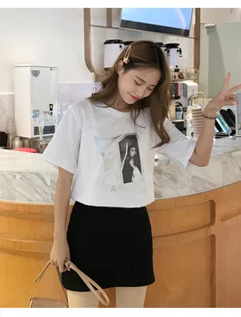 Ženske obleke 2023 harajuku kawaii ulične korejskem slogu ženski prevelik majica s kratkimi rokavi