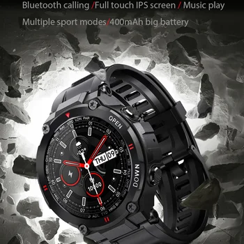 696 K22 Pametno Gledati Moški Športni Fitnes Tracker Bluetooth Klic Glasbe za Nadzor Telefona 400mah Pametno Gledati Nepremočljiva Moške Smartwatch