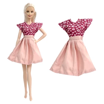 NK Uradni 1 Kos Modni Roza Krilo Gospe Obleko za Barbie 1/6 BJD Punčko Oblačila Dodatki Play House Apretiranje Igrače