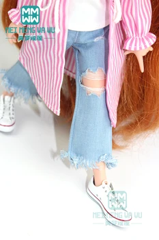 Oblačila za punčko ustreza Blyth Azone OB22 OB24 lutka dodatki Modni Vrvico Majico, Kavbojke darilo za dekleta