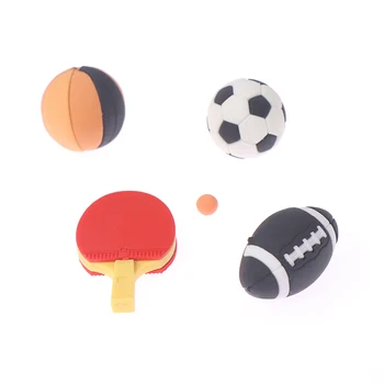1:12 Lutke Miniaturni 4 Različnih Vrst Kroglice Namizni tenis, Rugby, Nogomet, Košarka Klasične Igrače, Lutke Dekor Opremo