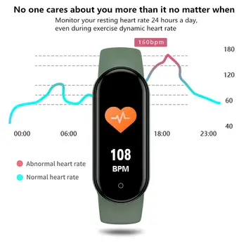 Olaf M5 Smart Band Nepremočljiva Šport Pametno Gledati Moški Ženska Krvnega Tlaka, Srčnega utripa, Fitnes Zapestnica Za Android IOS