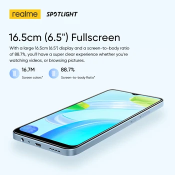 Realme C30 Nov Pametni telefon ruska Različica Močan Okta-core Procesor 6.5