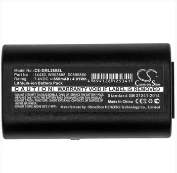 Cameron Kitajsko 650mAh baterija za 3M PL200 14430 S0895880 W003688 za DYMO 260P 280 LabelManager 260 260P 280 PnP
