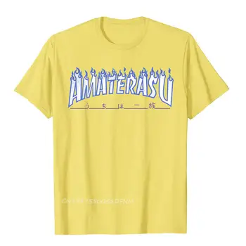 Amaterasu Nove Majice High Street Prevladujejo Moški Zgornji Deli Oblačil Majico, Natisnjeni Na Čistega Bombaža, Kratek Rokav Obleke Poletje Tshirts Moški