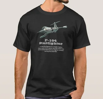 US Air Force F-104 Starfighter Borec T-Shirt. Poletje Bombaž O-Neck Kratek Sleeve Majica Mens Novo S-3XL