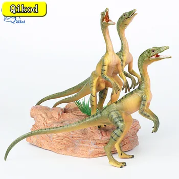 Novo Jurassic Dinozavra Svet Živali Model Velociraptor Mesojede Dinozaver Figurice Akcijska Figura, Izobraževalne Igrače za Otroke