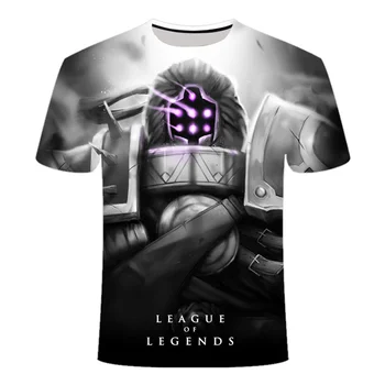 Temno Priložnostne slog 3D Tiskanja League of legends T shirt Ogenj Baron E-športne Igre oblačila za moške, ženske LOL t-shirt kratek rokav