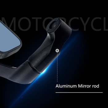 Universal 8 mm 10 mm motorno kolo Rearview Strani Ogledala Ogljikovih Vlaken Motocikla dodatna Oprema Krmilo Ogledalo Za Skuter Motor