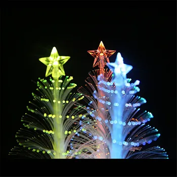 1pcs Novo Božično Drevo Lučka Lučka Pisane LED svjetlovodni Nočna Otroke Božič Darilo Dekoracijo Božič Night Light-Up Igrača