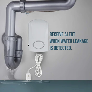 Gospodinjski prekoračitev alarm 130DB visoko decibel vode ravni, polno vode zvočni alarm detektor puščanja vode