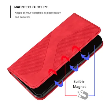 Magnetni Usnje Knjiga Primeru Za Xiaomi Poco X3 Pro Telefon Kritje Na Xiomi Mi Poco X 3 NFC Xaomi PocoX3 Projekcijska Stojala za Denarnice, Torbe Coque