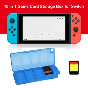 Prenosni 10 v 1 Igra Držalo za Pomnilniško Kartico Primeru Škatla za Shranjevanje za Nintendo Stikalo Igro za Kartico sim Primeru Organizator 112x42x10mm