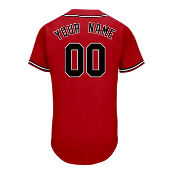 Po Meri Baseball Jersey Za Moške/Mladostnikov S Roman Gumb Design Tisk Ime Ekipe, Število Prostem Softball Usposabljanja, Športne Majice