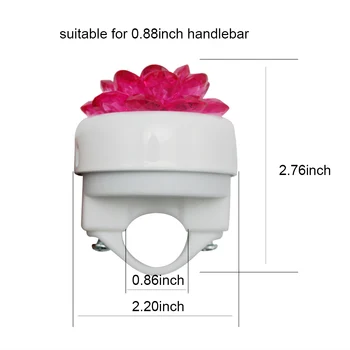 OTROCI kolo bell s plastično rožo Aluminij Zlitine Kolesarski Obroč za 22,2 mm-za 22,8 mm Varnosti Jahanje Alarm Štiri Barve Kovinski Obroč