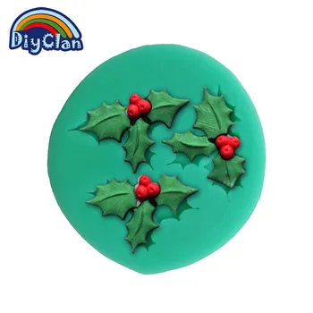 Torto Stojalo Bakeware Božično Drevo, Listi Modele za Torto Božič dacoration Fondat obliki Čokolade Milo kalupi F0311YZ35