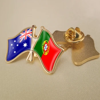 Na portugalskem in v Avstraliji Prečkal Dvojno Prijateljstvo Zastav Broška Značke broške