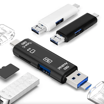 Usb 2.0, Card Reader Adapter Tip C USB, Micro USB Smart Pomnilnik TF OTG Kartic Tip C OTG Flash Disk, Cardreader Adapter