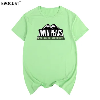 Twin Peaks Ogenj Hodi Z Menoj Ameriški TV Show Poletje natisni T-shirt Bombaž Moški majica s kratkimi rokavi Nove ženske TEE