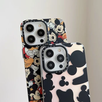Casetify Disney Mickey Mouse Primeru Telefon za Iphone 12 13 14 Max Pro Plus SE 2020 Moda Risanka Nekaj Anti Pretresel