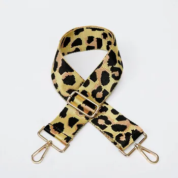 Širok 5 cm Novega Debele Barve Ženska Torba za Pribor Leopard Ramenski Trak Messenger Ramenski Trak Replacem Vrečko Pasu