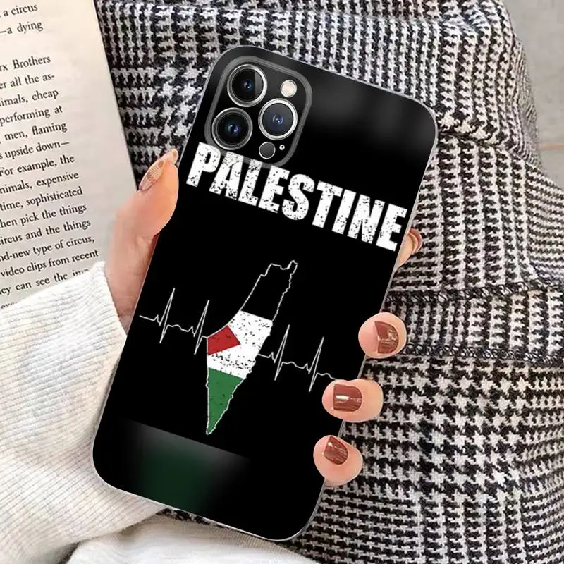 Palestina Zastavo Telefon Primeru Mehko Silikonsko za iphone 14 13 12 11 Pro Mini XS MAX 8 7 6 Plus X XS XR Pokrov 0