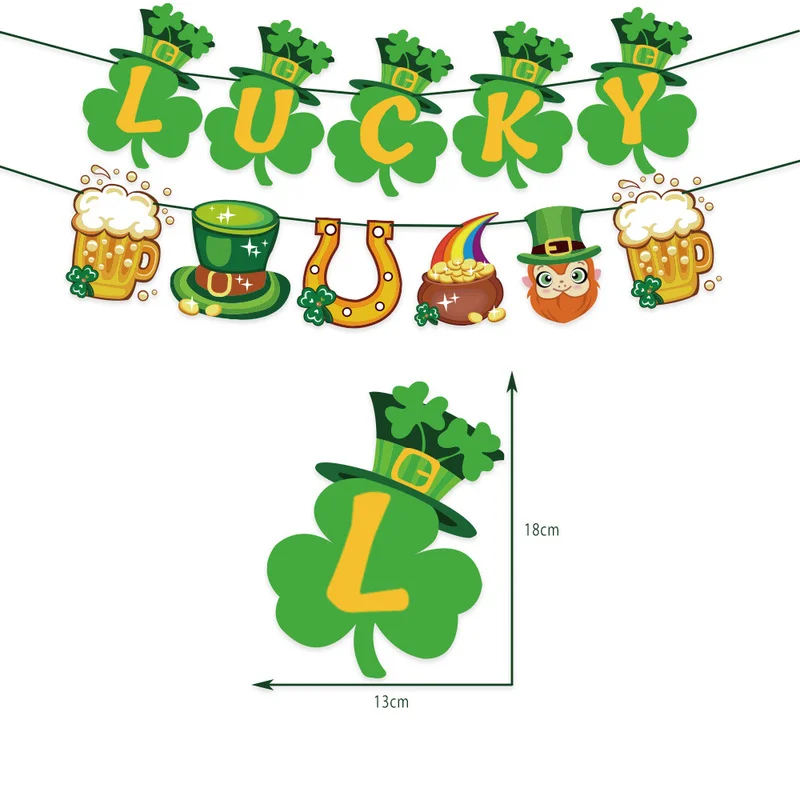 Vesel St Patricks Day Okraski Srečo, Zelena Clovers Latex Baloni Torto Pokrivalo Irski Dan Stranka Dekor Baby Tuš Odlikovanja 1