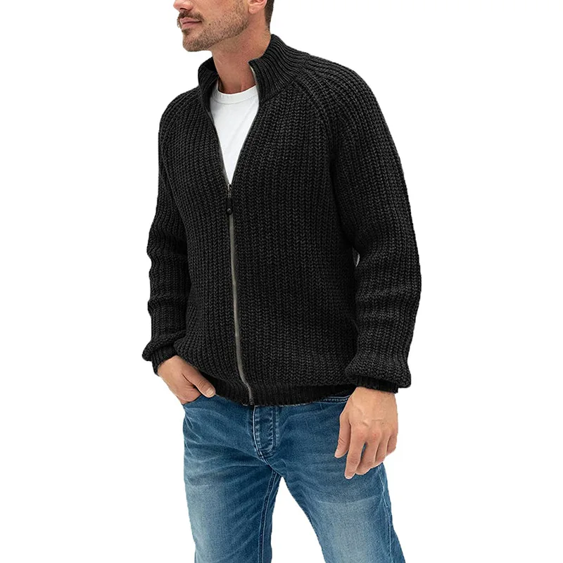 Jeseni, Pozimi 2022 pulover jopico Moške Evropski in Ameriški barva zadrgo visok ovratnik plesti plašč velikosti oblačila za moške 2
