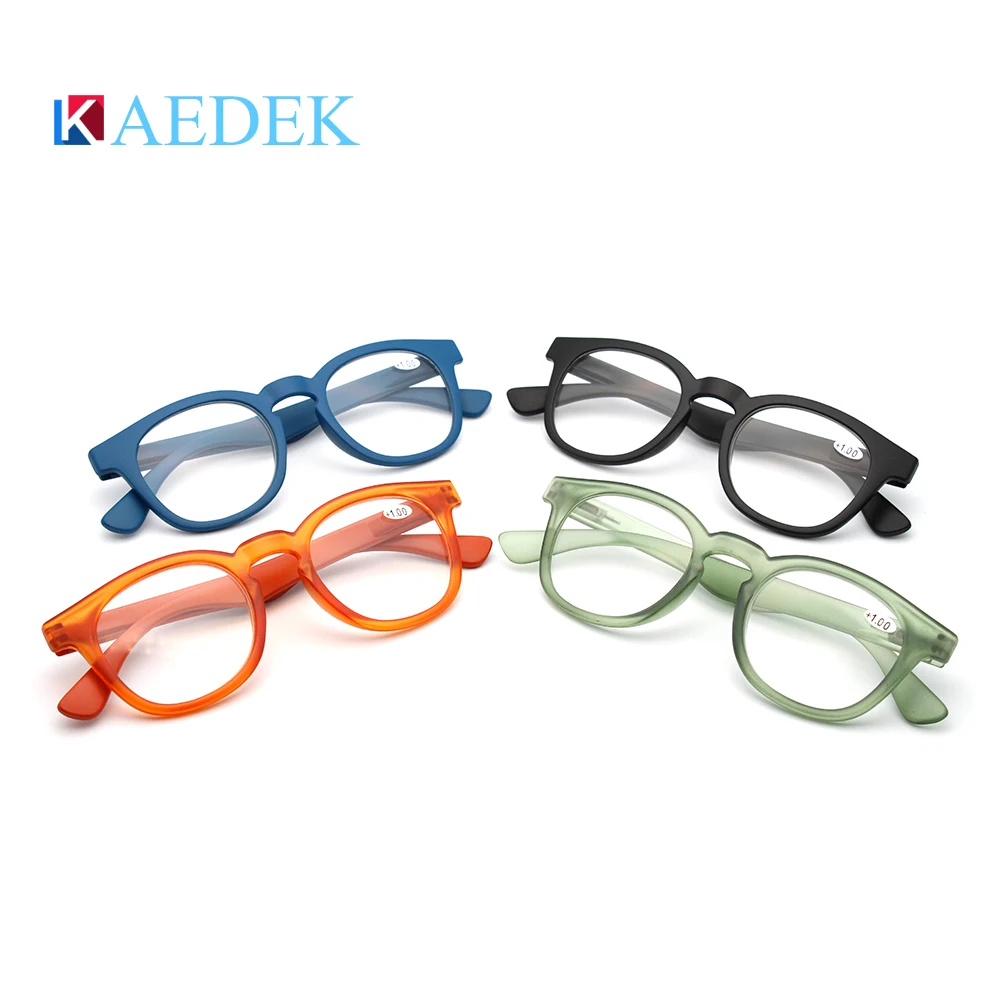 KAEDEK 2021 pregleden blagovne Znamke Obravnavi Očala Krog Moški Ženske Očala Z Flex francoski Koncept Presbyopia 3