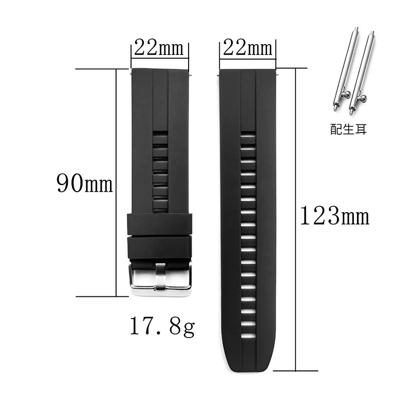 20 mm 22 mm Watch Trak za Huawei Watch GT 3Pro GT2 Watch 3 Pro Silikonsko Zapestnico Watchband Za Čast Magic 2 46mm/GS pro 4