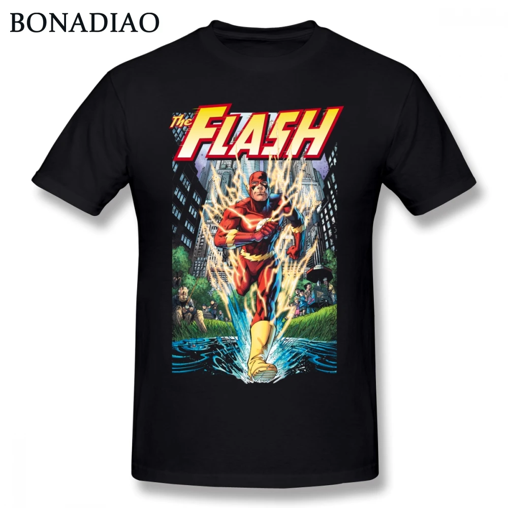 Človek JE DC Comics Junak Flash Super Majica Za Moške Crewneck T Majica 4