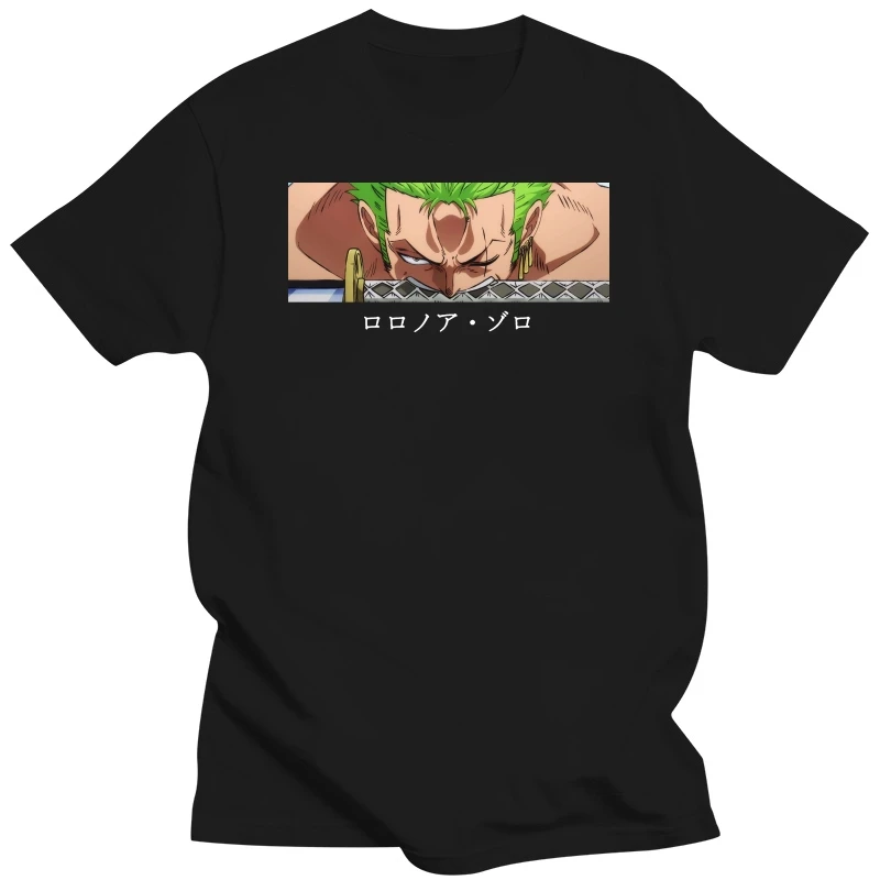 Roronoa Zoro Anime Print majica s kratkimi rokavi moški Poletje Japonski ulične moške kratke oplaščeni t-shirt Moda Svoboden priložnostne tshirt moški zgornji deli oblačil 4
