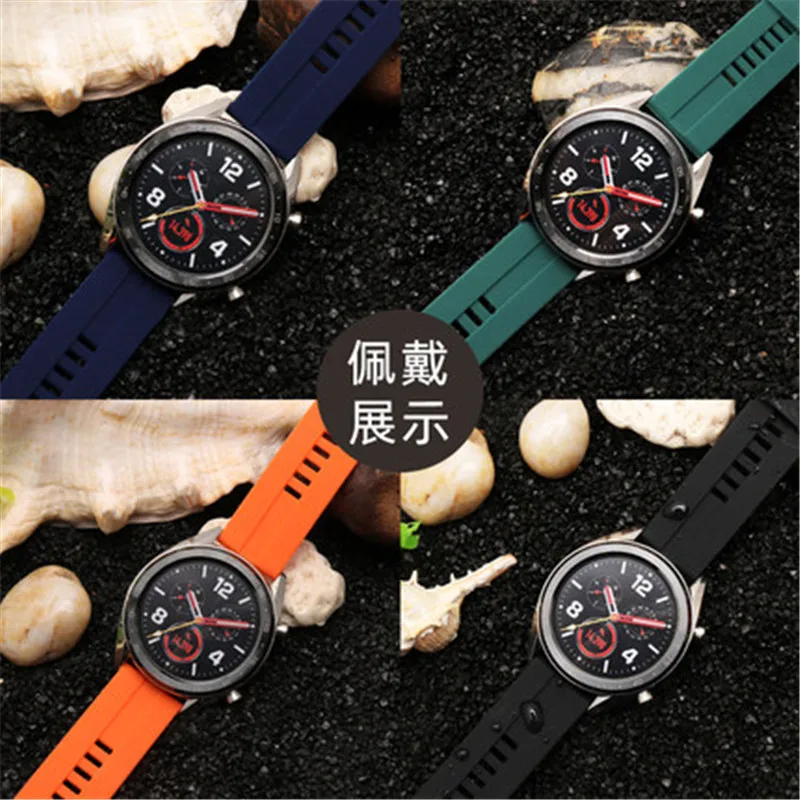 20 mm 22 mm Watch Trak za Huawei Watch GT 3Pro GT2 Watch 3 Pro Silikonsko Zapestnico Watchband Za Čast Magic 2 46mm/GS pro 5