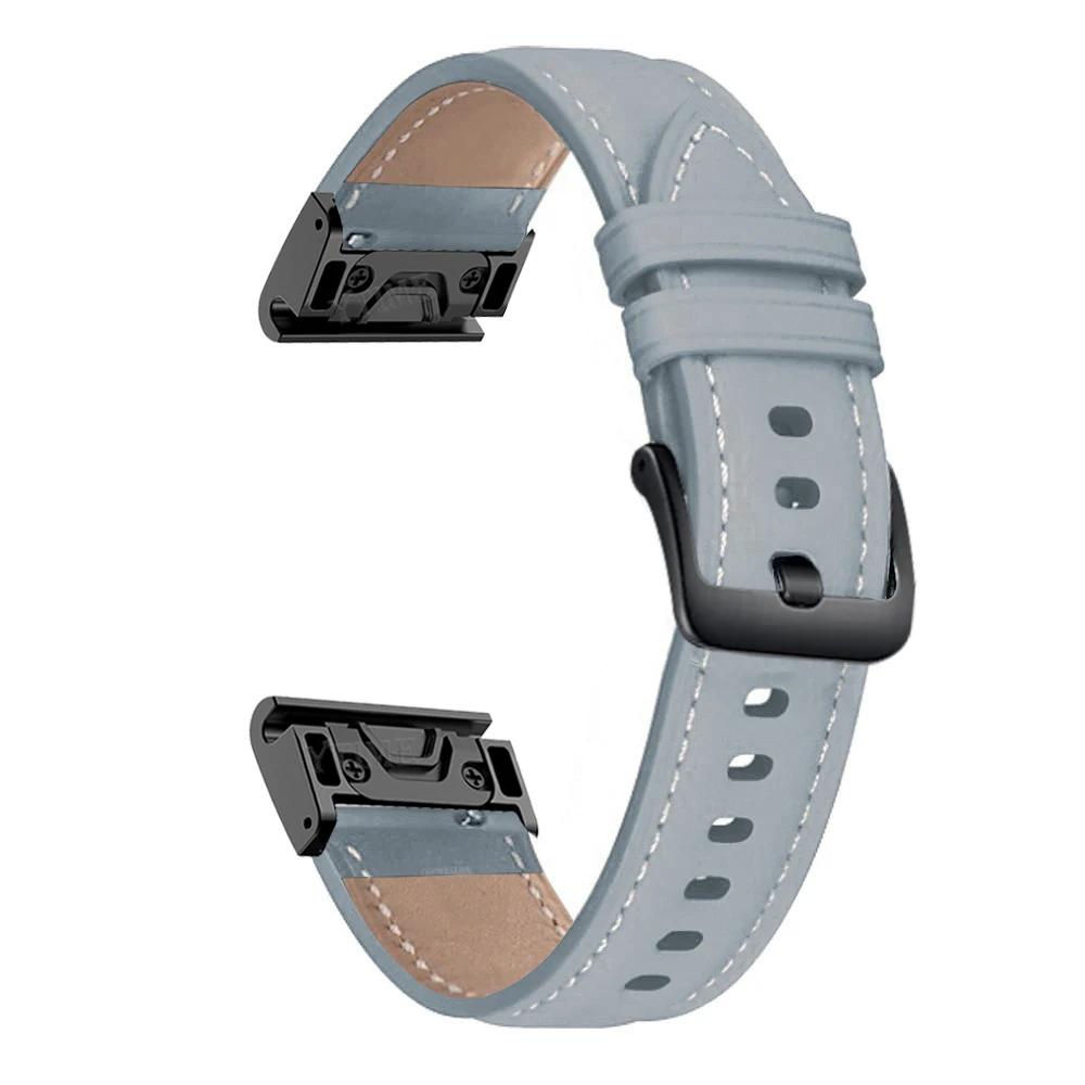 Za Garmin Fenix 5X 5 Plus 7X 7 6X 6 Pro 26 22 mm Sport Usnje Watchband Wriststrap Fenix 3 3HR Enostavno Fit Hitro Sprostitev wirstband 5