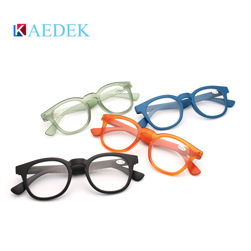KAEDEK 2021 pregleden blagovne Znamke Obravnavi Očala Krog Moški Ženske Očala Z Flex francoski Koncept Presbyopia 5