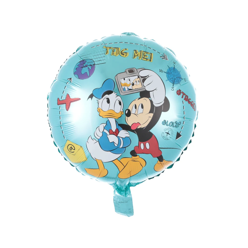 5/10pcs 18 inch Mickey Minnie Miške Dvakrat Vzorec Folija Balon Rojstni Okraski Disney Risanke Globalni Baby Tuš Darilo 5
