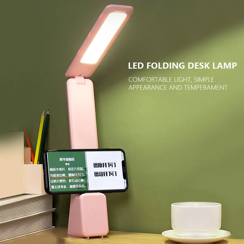 LED Dormitorij Lučka Prosto Zložljive Smart Touch Tonika LED Desk Žarnice, Velika Zmogljivost Baterije Majhna Nočna Lučka Za Študij Branje 5